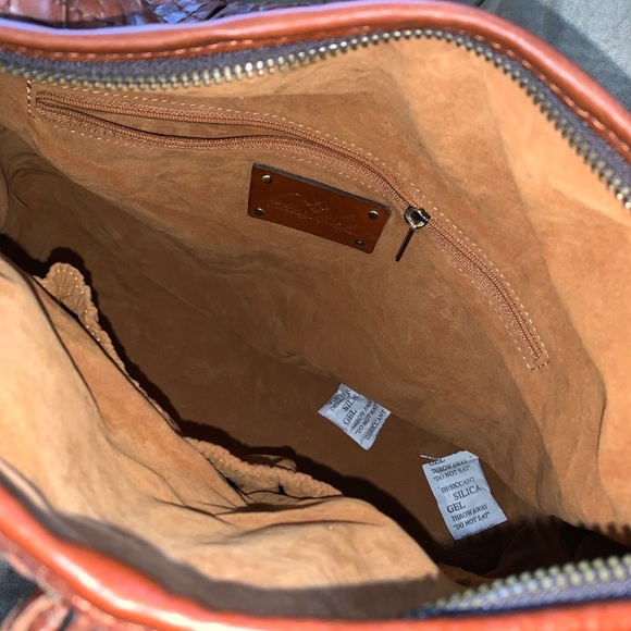 NWT Patricia Nash Marcillina Hobo Toast Brown braided stitch - Picture 2 of 6